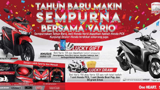 Tahun Baru Beli Honda Bertabur Hadiah