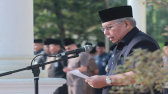 Bupati Tanjabbar Pimpin Upacara Gabungan