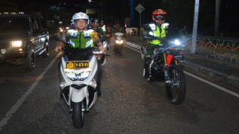 Kapolda dan Danrem 042/Gapu Jambi Lakukan Patroli Pengamanan Perayaan Tahun Baru