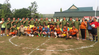 Danrem Adakan Farewell Games Dengan Jajaran Polri dan Media