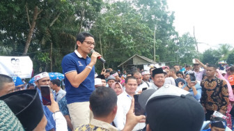 Bertemu Petani Karet, Warga Senang Sandiaga Tidak Suruh Tanam Jengkol