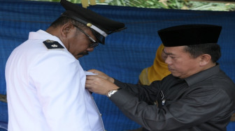 Al Haris Lantik Ilerman Sebagai Kades Kapuk