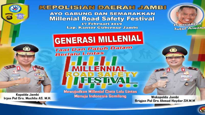 Polda Jambi Selenggarakan Millenial Road Safety Festival