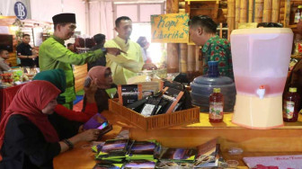 Stand Tanjabbar di Jambi Expo Ramai Pikat Pengunjung