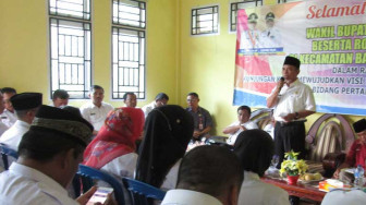 Wabup Kunker ke Batang Masumai, Tampung Aspirasi Masyarakat