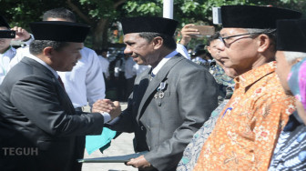 HAB ke-73, Kemenag Merangin Terima Sembilam Sertifikat Tanah Hibah