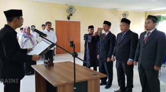 Tiga Pejabat Struktural Pemkab Tanjab Barat Dilantik