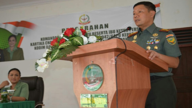 Kunjungan Danrem ke Kodim 0415 Disambut Meriah
