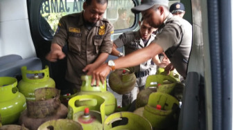 Satpol PP Kota Jambi Amankan Gas Bersubsidi yang di Jual ILegal