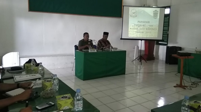 Persiapan TMMD KE-104, Kodim 0417/Kerinci Gelar Rapat Koordinasi