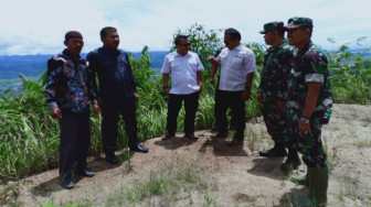 Kodim 0417 Kerinci bersama Dinas PU dan Kades Tinjau Lokasi Rehap Jalan