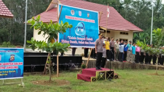 Peringati HPSN, Polres Merangin Gelar Upacara di TPA