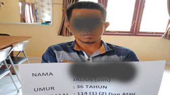 Aparat Polsek Tabir Tangkap Penjual Shabu