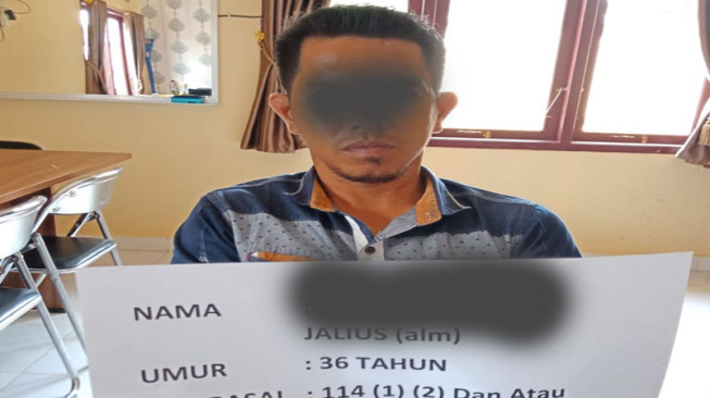 Aparat Polsek Tabir Tangkap Penjual Shabu