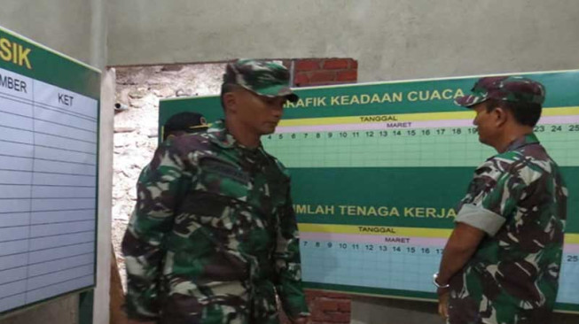 Dandim Kerinci Tinjau Posko Satgas TMMD 104