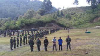 Persiapan Matang, Kodim 0417/Kerinci Gelar Gladi Upacara Pembukaan TMMD