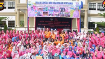 Olahraga Bersama HUT Yayasan Kemala Bhayangkari