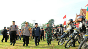 Polda Jambi Lakukan Apel Gelar Pasukan Jelang Pemilu