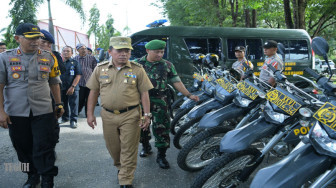 Jelang Pemilu Polres Merangin Melaksanakan Apel Gelar Pasukan