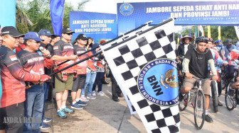 Kapolda Jambi Lepas Peserta Jambore Sepeda Sehat Generasi Millenial