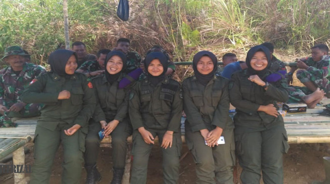 Menwa IAIN Kerinci Ikut Kegiatan TMMD
