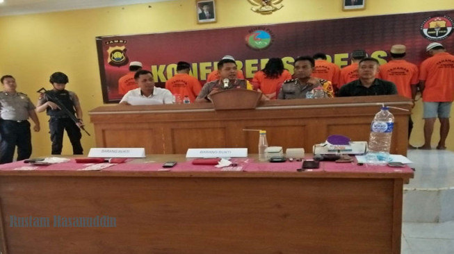 Polres Tanjab Timur Amankan Delapan Bandar Narkoba