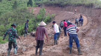 Pekerjaan TMMD ke 104 Kodim 0417/Kerinci Hari ke 7 Buka Jalan