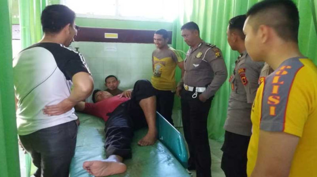 Takut Ditilang, Polisi Ditabrak
