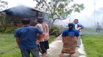 Rumah Milik Safrina dan Nenek Rebuh Ludes Terbakar