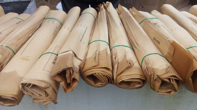 Ratusan Sampul Surat Suara Pemilu 2019 Kota Sungai Penuh Rusak
