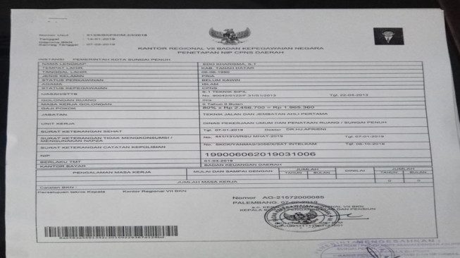 Satu CPNS Sungai Penuh Mengundurkan Diri