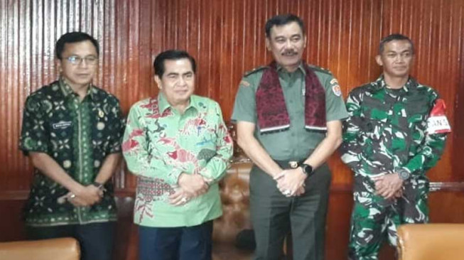 Walikota Sungai Penuh Sambut Brigjen TNI Sulaiman Agusto