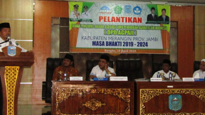 Al Haris Kukuhkan Pengurus DPD AGPAII Merangin