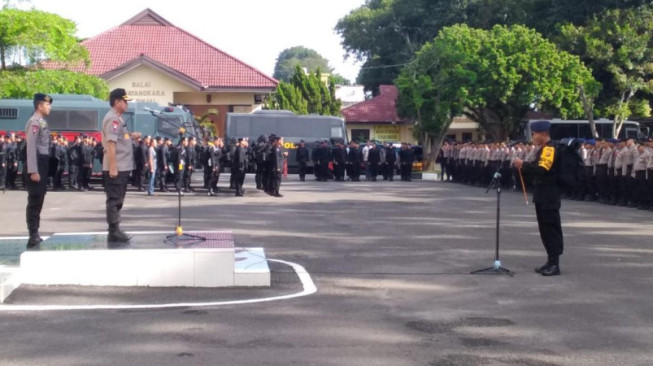 Kapolda Pimpin Apel Pergeseran Personel