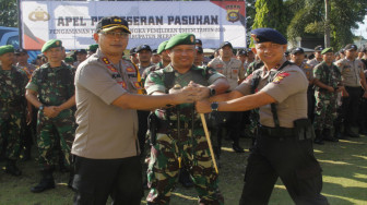 Kapolres Merangin Lepas 475 Personil Gabungan, Untuk Pengaman Pemilu 2019