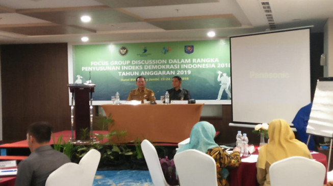 Berdasarkan Indeks Demokrasi Indonesia, Provinsi Jambi  Diatas Rata-Rata