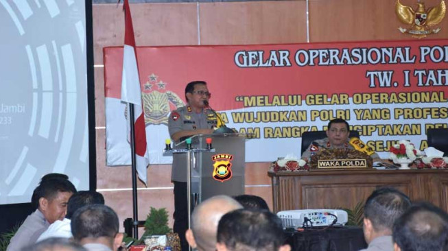 Polda Jambi Gelar Operasi Kamtibmas Jelang Pemilu 2019