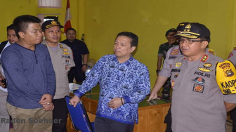 Bupati Dampingi Kapolda Jambi Pantau KPU Batanghari