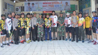 Kapolda Bersepeda Keliling Tinjau Pengamanan PPK