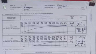 Prabowo - Sandi Unggul di TPS Fachrori