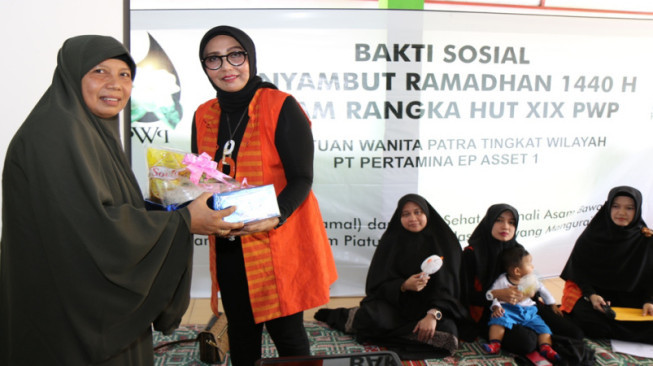 Sambut Hari Ulang Tahun, PWP Pertamina EP Asset 1 Adakan Baksos