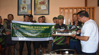 Ulang Tahun ke - 57, Kapolda Jambi Dapat Kejutan Dari Perwira Korem 042/Gapu
