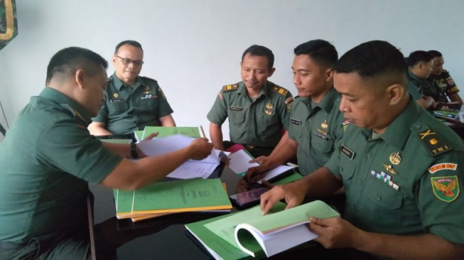 Korem 042/Gapu Terima Tim Wasrik Current Audit Itjenad TA. 2019