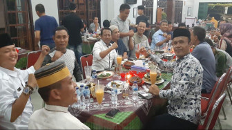 Puluhan Perwira Polda Jambi dan Wartawan Buka Puasa Bersama