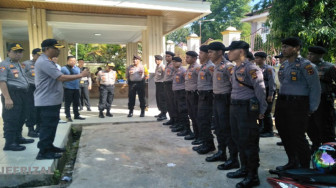 Kapolres Merangin Pimpin Pengamanan Pleno KPUD