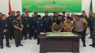 Bupati Kerinci Hadiri Pencanangan Zona Integritas WBK dan WBBM
