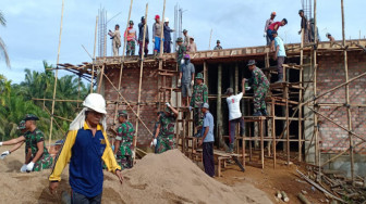 Korem 042/Gapu Bantu Pembangunan Gereja di Tanjabtim