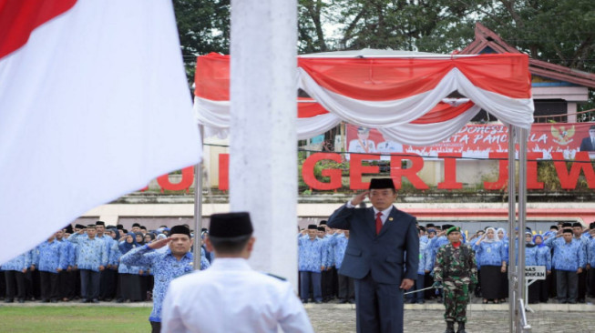 Pemudik PNS Ikut Upacara Hari Lahir Pancasila 2019