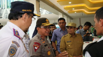 Kapolda Bersama Gubernur dan Danrem 042/Gapu, Tinjau Pos Pam Hari Raya Idul Fitri 1440 H