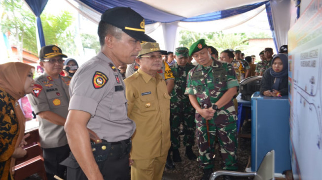 Jelang Lebaran, Danrem 042/Gapu Bersama Gubernur dan Kapolda Jambi Tinjau Pos Pengamanan